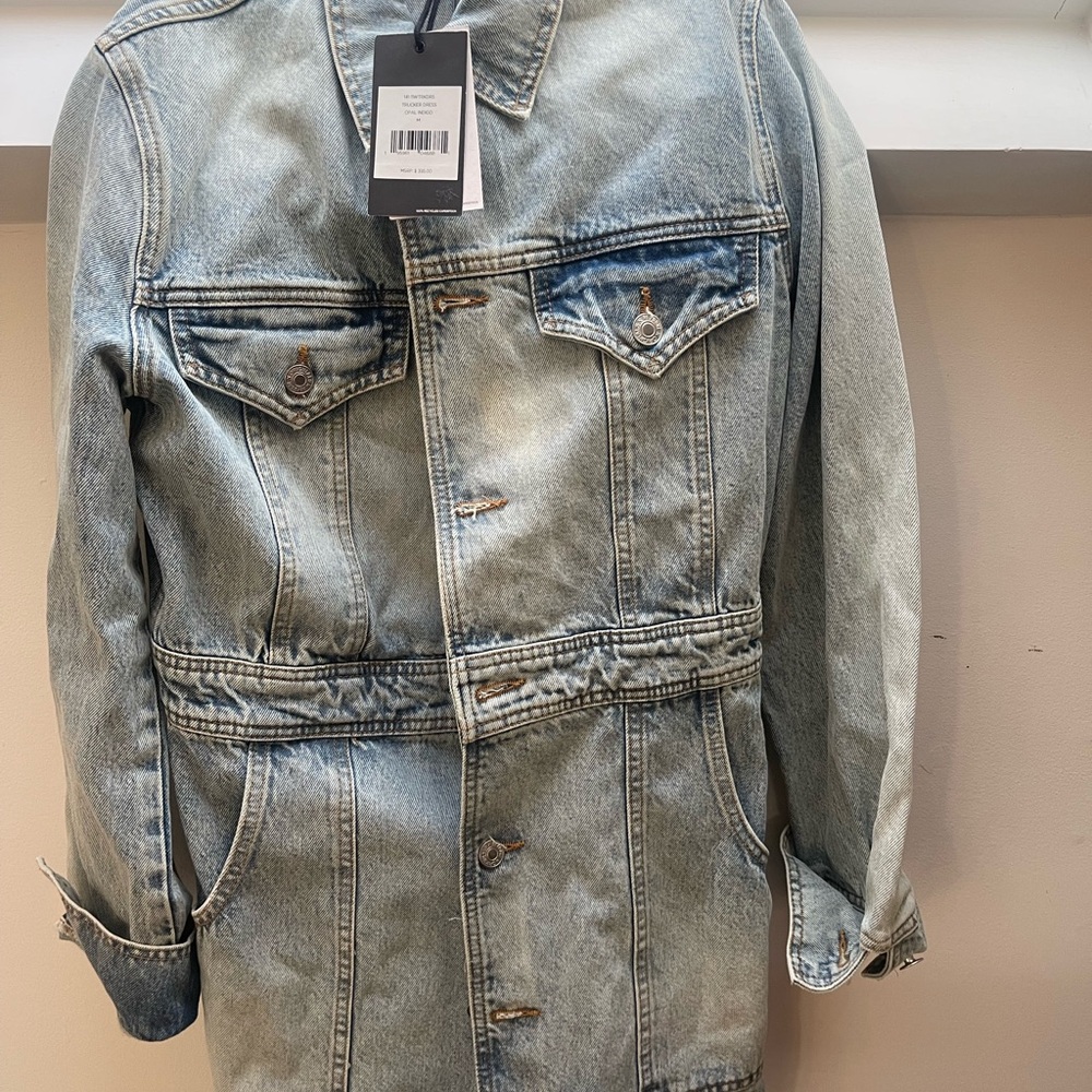 Re/Done Light Wash Kids Denim Trucker Jacket
